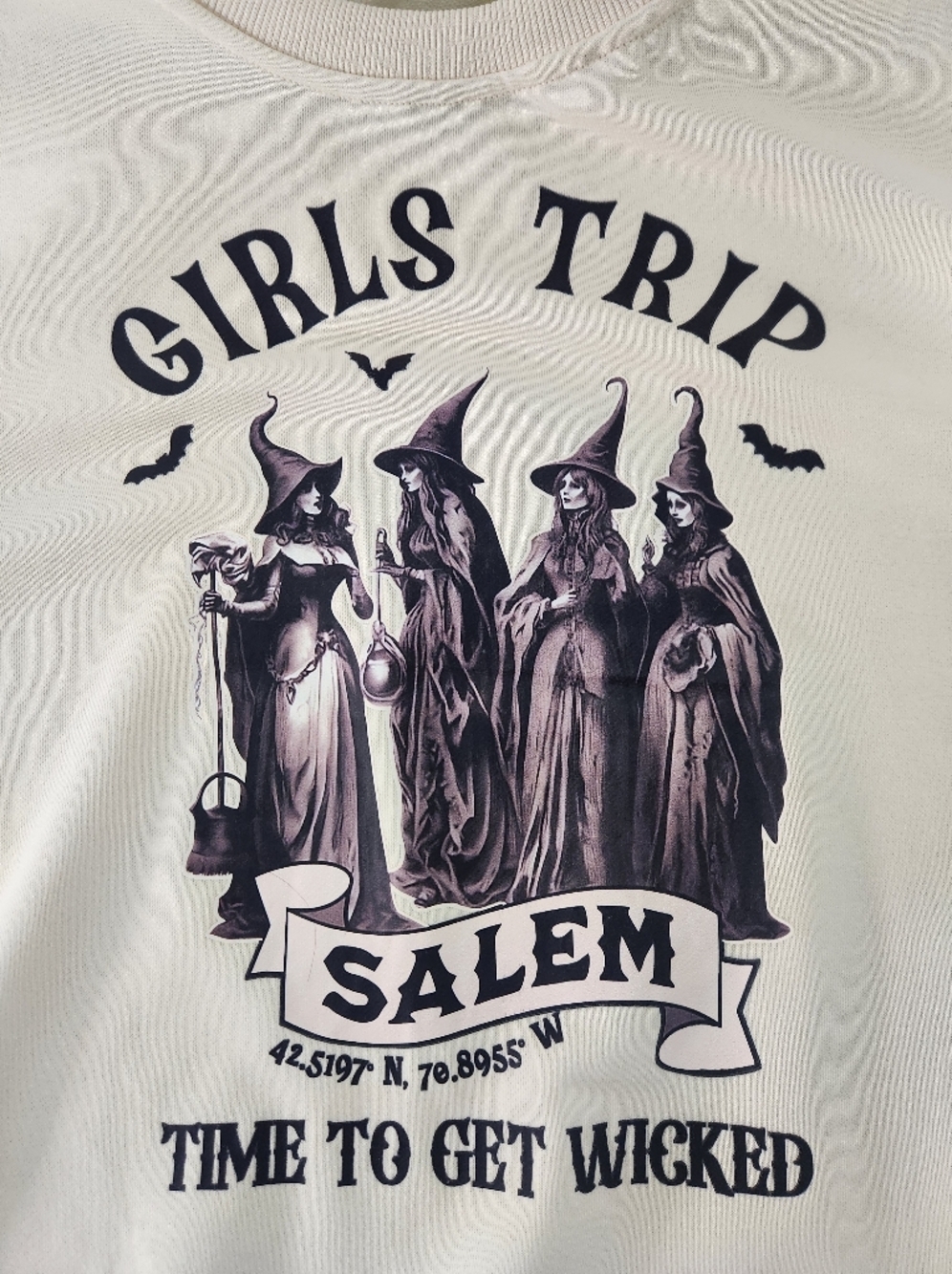 Girls Trip Salem Graphic Sweatshirt - Cream, Size XXL - Picture 6 of 8